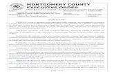 MONTGOMERY COUNTY EXECUTIVE ORDER · iv. Fitness Centers include, but are not limited to dance studios, health clubs, health spas, gyms, training facilities, and other indoor physical