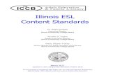 Illinois ESL Content Standards - ICCB...1) correspond to the target NRS Educational Functioning Levels for ESL and 2) focus on math skills ELLs need in everyday life and in the workplace.