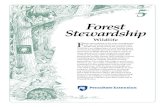 Forest Stewardship - Pennsylvania Envirothon · 2019. 10. 3. · Forest Stewardship Wildlife F orest stewardship is the wise management and use of forest resources to ensure their