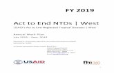 Act to End NTDs | West · STH Soil Transmitted Helminths TAS Transmission Assessment Survey TA Technical Assistance ... o Trachoma Focal Point – this position is currently in the