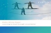Rialto White Paper · 2018. 6. 22. · Technology and the connected world is also causing organisations to ... “frenemy” in 2017. In a far more collaborative world, ... “The