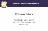 Utilities and Railcars - Waddell and Hayden...Utilities and Railcars • State Distributable Property: • IC 6-1.1-8-2 Definitions • Sec. 2. As used in this chapter: • (8) The