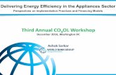 Third Annual CO3OL Workshop December 2016, Washington DC · Energy savings potential (Billion kWh/annum) Avoided Generation Capacity (MW) Cost of saved capacity (‘000 $ / MW) Residential