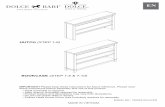 HUTCH (STEP 1-6) - Dolce Babi · 2017. 4. 17. · BOOKCASE (STEP 1-5 & 7-10) ... Do not wax the furniture as wax build up can deﬆroy the natural ﬁnish of the product. When moving
