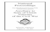 National Proceedings - Sons of Union Veterans of the Civil War...National Proceedings One Hundred and Twenty-Fifth Annual Encampment Auxiliary to Sons of Union Veterans of the Civil