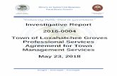 Investigative Report 2016-0004 Town of Loxahatchee Groves ...pbcgov.com/oig/docs/reports/05-23-18-Loxahatchee... · 5/23/2018  · ways. For example, the Town contracts with professionals,
