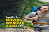 Insights to MOVING WAIKATO 2020 · • Moving Waikato 2020 is a project that utilises available statistical data, combined with subjective stories and feedback to define “What’s