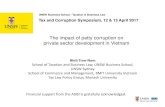 The impact of petty corruption on ... - UNSW Business School · UNSW Business School / Taxation & Business Law. Tax and Corruption Symposium, 12 & 13 April 2017 ... payments to official