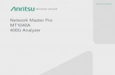 Network Master Pro MT1040A 400G Analyzer Product Introduction Product Introduction Network Master Pro