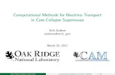 Computational Methods for Neutrino Transport in Core-Collapse … · 2017. 4. 6. · Astro-Particle Seminar, March 2017 Computational Methods for Neutrino Transport 5 / 30. Core-Collapse