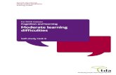 For PGCE trainees Cognition and learning Moderate learning ... · Self-study task 6 Moderate learning difficulties Cognition and learning. Introduction to the self-study tasks. These