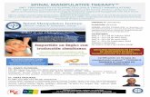 SPINAL MANIPULATIVE THERAPY™ - FisioCampus · during upper cervical thrust manipulation" at the 2012 IFOMPT Conference in Quebec, Canada. De implications for clinical practice guidelines”