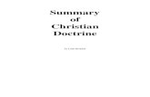 Summary of Christian Doctrine - ryankidd.com · Christian Doctrine by Louis Berkhof. Summary Of Christian Teaching I - Religion 1. The Nature of Religion: God created man in the image