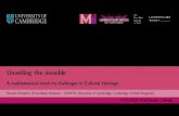 Unveiling the invisible - A mathematical touch to ...€¦ · Unveiling the invisible A mathematical touch to challenges in Cultural Heritage Simone Parisotto (Fitzwilliam Museum