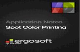 Spot Color Printing Color Printing.pdf · 2016. 5. 2. · Spot Color Printing i The ErgoSoft RIP is available in different editions. Therefore the description of available features