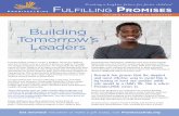 Building Tomorrow’s Leaders...Campaign Kit to engage your business associates and clients in your commitment to Promises2Kids. Use our online resources, youth stories, and information