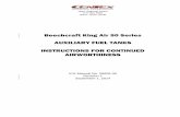 Beechcraft King Air 90 Series AUXILIARY FUEL TANKS INSTRUCTIONS … · 2019. 3. 3. · BEECHCRAFT KING AIR 90 SERIES AUXILIARY FUEL TANKS ICA MANUAL PAGE 3 MANUAL No. 26005-30 INTRODUCTION