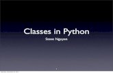 Classes in Python - cs.drexel.eduknowak/cs265_fall_2010/sn_PythonClasses.pdf · • You may only use attribute references within instance objects (data attributes and methods) •