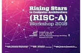 What is RISC-A?risca.comparch.gatech.edu/img/risca_2018_welcome.pdfRISC-A 2018 Co-Chairs: Tushar Krishna & Moin Qureshi Solicited Applications from graduating students/post-docs Flyers