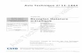 Centre Scientifique et Technique du Bâtiment - Stratifié HPL Resoplan Ossature ... · 2017. 4. 20. · « Règles générales de conception et de mise en œuvre de l’ossature