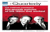THE CHRÉTIEN CONSENSUS Pro-growth policies of the 1990s ... · Spring 2017 | 3 formed the basis for a robust, prosperous economy that lasted well over a decade after the reforms