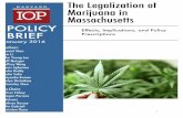 The Legalization of Marijuana in Massachusetts€¦ · marijuana use during pregnancy and neurocognitive impairment. The Maternal Health Practices and Child Development Project (MHPCD)