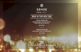 SENSE HOTEL SOFIA RING IN THE NEW 2016 @Sense Rooftop … · SENSE HOTEL SOFIA RING IN THE NEW 2016 @Sense Rooftop Bar Champagne night with music from the French Riviera by DJ Simon