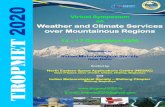 Weather and Climate Services Weather and Climate Services ... 2020 -1… · Dept of Space, Govt. of India, Umiam, ... The registration fee includes cost for abstract processing, a