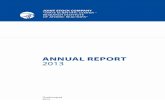 JSC 'SSC RIAR' Annual report 2013...INFORMATION ABOUT REPORT AND ITS ISSUING 254 RIAR ANNUAL REPORT 2013 1.1. The present Report is the third integrated public report that covers financial