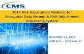 2014 Risk Adjustment Webinar for RAPS & EDS · –The RA webinar session will provide a forum for CMS to provide ... TPS Third Party Submitter . 7 Risk Adjustment Processing System