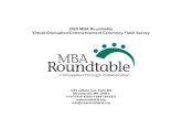 2020 MBA Roundtable Virtual Graduation/Commencement ... MBA... · • The MBA Center will host a small Graduation Celebration virtually for the MBA graduates. Then they will be eligible