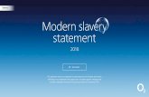 Modern slavery statement - O2€¦ · Enter report Modern slavery 2018 ... a global telecommunications business headquartered in Spain with operations in Europe, North, ... As a leading