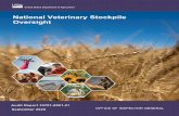 National Veterinary Stockpile Oversight · defend the agriculture and food system against terrorist attacks, major disasters, and other ... mouth is a severe and highly contagious