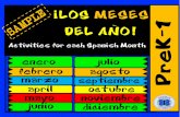 Freebie Los Meses del Año PreK-1st~hillcresskill.weebly.com/uploads/1/1/1/3/111338307/freelosmesesdel… · Los Meses del Año — Activity for each Spanish Month — PreK thru First