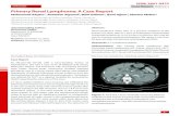 Primary Renal Lymphoma: A Case Report - ONCOGEN · Renal lymphoma rarely seen as a primary neoplasm of the kidney, it is often seen as a part of multisystem disseminated ... The patient