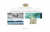 NATIONAL MALARIA POLICY by year... · The Ministry of Health and Social Services (MOHSS) considers malaria control a national priority. A dedicated programme, the National Vector-borne