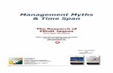 Management Myths & Time Span · 2018. 8. 8. · 1976 General Theory of Bureaucracy 1973 Hospital Organization 1968 Progression Handbook 1965 Glacier Project Papers 1965 Death & the