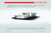 Operating and installation instructions Ceramic hobs with induction · 2017. 8. 7. · Ceramic hobs with induction To avoid the risk of accidents or damage to the appliance it is