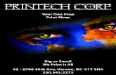 Your One Stop Print Shop - Printechcorp.ca...Printech Corp #2-2706 45th Ave Vernon BC V1T 3N4 250.542.2272 Small StickerS/labelS/DecalS - PriceS Quantity 4” x 3” or smaller 3”