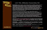LIC TAL Effector Assembly Kit - Addgene · Addgene: LIC TAL Effector Assembly Kit If you have any questions about how to cite these plasmids, please contact Addgene at help@addgene.org