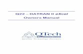 Q22 – DATRAN II eXcel€¦ · Q22 Module and to prevent the battery from being totally discharged The low battery detection modes voltages are: 12V Module OFF at 10.5 volts and