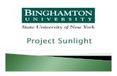 What is Project Sunlight? - Binghamton University...What is Project Sunlight? A Component of the NYS Public Integrity Reform Act (PIRA) of 2011 • Became effective on January 1, 2013