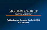MANUBHAI & SHAH LLP CHARTERED ACCOUNTANTS · 2020. 5. 4. · The capacity of individuals, communities, institutions, businesses and systems to survive, adapt and improve conditions
