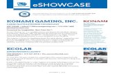 KONAMI GAMING, INC. · 12/11/2018  · Konami Gaming, Inc. is a complete gaming manufacturer that develops, designs, ... a table games portfolio, and highly rated social casino products,