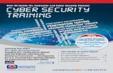 Over 30 Hands-On, Instructor-Led Cyber Security Courses · LearningTree.ca/Cyber • 1-800-843-8733 Over 30 Hands-On, Instructor-Led Cyber Security Courses TIONS ENDPOINT SECURITY