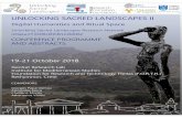 UNLOCKING SACRED LANDSCAPES II...Unlocking Sacred Landscapes II: Digital Humanities and Ritual Space Friday, October 19 9.00-9.30: Registration and Coffee 9.30-10.00: Digital Humanities