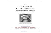 Chessed L’Avraham - ZoharChessed L’Avraham DailyZohar.com Page: 3/76 About Kabbalist Rabbi Avraham Azulai Born: Fez, Morocco, 1570, Died: Hevron, Israel, 1643 Rabbi Avraham Azulai