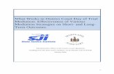 What Works in District Court Day of Trial Mediation: Effectiveness … · 2018. 1. 26. · 1 What Works in District Court Day of Trial Mediation: Effectiveness of Various Mediation