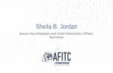 Sheila B. Jordan · reducing complexity for customers, partners, and employees. Over 5 years: ... Sheila’s Top 10 Tips & Tricks 8 Find athletes and move them around often 6 Walk