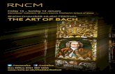 rncm cHamBer muSic FeStiVal THE ART OF BACH€¦ · J S Bach (arr David Curington) Contrapunctus 2 for wind quintet J S Bach (arr Nelson Bohorquez Castro) Contrapunctus 3 for marimba